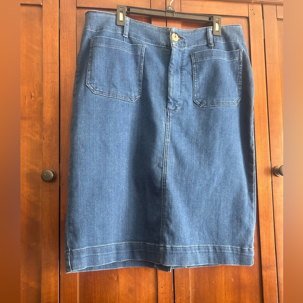 Blue Denim Skirt - Maeve by Anthropologie